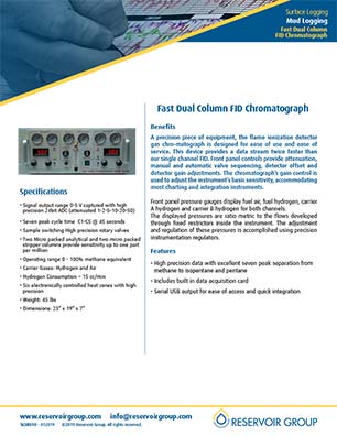 Dual Column FID Chromatograph